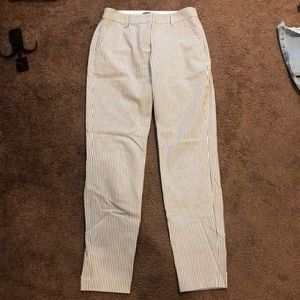 striped ankle dress pants